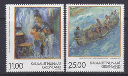 Greenland 1998 Paintings / Hans Lynge 2v ** Mnh  (53403) - Maximum Cards