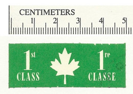 B65-21 CANADA Post 1st Class Etiquette Used Roul 5 - Viñetas Locales Y Privadas