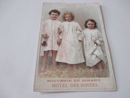 Chromo, 10 Cm X 15, Souvenir De Dinant, Hotel Des Postes - Autres