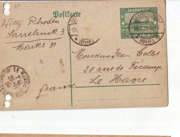 126 C  Sarre  Entier Postal - Ganzsachen