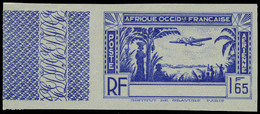 Neuf Sans Gomme Type De 1940, 1f65 Bleu Sans La Légende Cote D'Ivoire ND, Bdf, T.B. - Autres & Non Classés