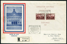 Lettre N° 2, Le Bloc Sur LR Pour La France, Obl. 1er Jour 25 Juillet 1937. T.B. - Autres & Non Classés