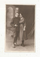 Cp , Carte Photo Charles ,Aubervilliers , Militaria ,militaire ,couple - Personaggi