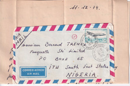 1974 - POSTE AERIENNE YVERT 42 SEUL SUR ENVELOPPE De MULHOUSE => ITU (NIGERIA) ! - 1960-.... Covers & Documents