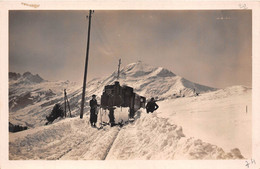 74-SAINT-GERVAIS-LES-BAINS- LA LIGNE DU T.M.B PRES DU COL DE VOZA - Saint-Gervais-les-Bains