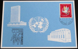 UNO GENF 1984 Mi-Nr. 133 Blaue Karte - Blue Card Mit Erinnerungsstempel ESPANA 84 MADRID - Storia Postale