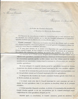 1916 PERPIGNAN - LE PREFET POUR LES MAIRES DU DEPARTEMENT - LOT DE 2 DOCUMENTS - Documents Historiques