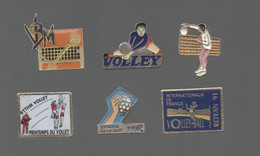 PINS PIN'S VOLLEY VOLLEY BALL 1034 VBM HAND ROYAN RYTM VOLLEY  LOT 6 PINS - Bogenschiessen