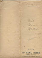 1916 MURVIEL LES BEZIERS - VENTE MARC TAILLEUR A MALLAVAL PROPRIETAIRE - ACTE NOTARIE - Documents Historiques