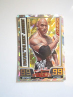 1 Carte De Catch TOPPS SLAM ATTAX  Trading Card Game SUPERSTARS SHOWMAN CHAMPION DWAYNE THE ROCK JOHNSON - Tarjetas