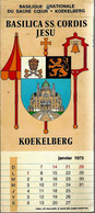 KOEKELBERG – Basilique  Calendrier 1973 Avec 11 Dessins De L’illustrateur DANY - Grand Format : 1971-80