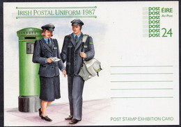 110 - Ireland - Irish Postal Uniform 1987 - Post Stamp Exhibition Card - Unused - Postwaardestukken