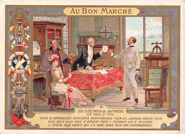 Image Chromo   16 X11.5 Cm  Au Bon Marché   Les Cinq Sous De Lavarède. Planche N°6      (voir Scan) - Andere & Zonder Classificatie