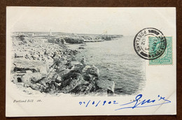 ISLE OF PORTLAND - POST CARD  PORTLAND BILL  - Annullo CASTLETOWN * PORTLAND * 23/7/1902  RR - Sandown