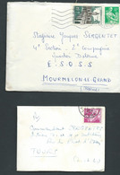 Lot De 8 Lettres Affranchies Avec Le Type Moissonneuse Dont Preo 106 ( Avec Le Mailing ) -  Bb 165 - 1957-1959 Mietitrice