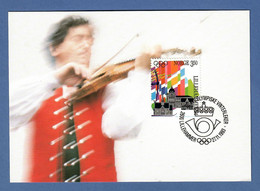 Norwegen / Norge  1993  Mi.Nr. 1140 , Olympische Winterspiele  Lillehammer - Maximum Card - Lillehammer 27.11.1993 - Maximum Cards & Covers