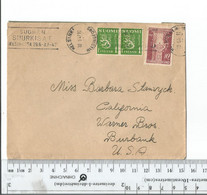 Finland Helsinki To Burbank Calif May 10 1947 See Description...................(Box 6) - Covers & Documents