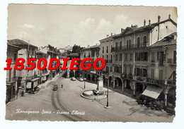 Delcampe - ROMAGNANO SESIA - PIAZZA DELLA LIBERTA'  F/GRANDE VIAGGIATA 1957 ANIMATA - Vercelli