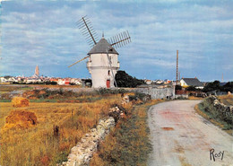 LOIRE ATLANTIQUE  44  BATZ SUR MER - MOULIN DES MASSES ET VUE SUR LA VILLE - CACHET - Batz-sur-Mer (Bourg De B.)