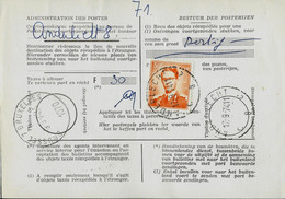 Doc De La Poste N° 965 : Obl. ANDERLECHT - C 8 C - Du 17/09/74 - 1953-1972 Lunettes