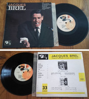 RARE French LP 33t RPM 25cm BIEM (10") JACQUES BREL (1964) - Ediciones De Colección