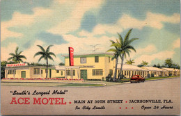 Florida Jacksonville The Ace Motel Curteich - Jacksonville