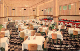 Florida Jacksonville Jenks Restaurant Dining Room Curteich - Jacksonville