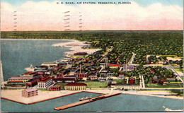 Florida Pensacola  U S Naval Air Station Aerial View 1946 - Pensacola