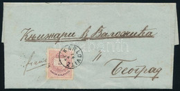 1875 Levél 5kr Bérmentesítéssel A SZERBIAI Brestacban írva (a Magyar Határ Közelében) Rumán Keresztül "KARLOVITZ" Feladá - Altri & Non Classificati