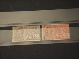 ITALIA REGNO-POSTA PNEUMATICA- 1925 RE 2 VALORI - TIMBRATI/USED - Pneumatic Mail