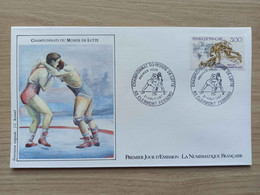 FDC N°2482 : Championnats Du Monde De Lutte, à Clermond-Ferrand. - 1980-1989