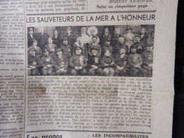 1934 L'AMI DU PEUPLE:  Les Sauveteurs De La Mer à L'honneur ;Manifestation Hitlérienne ; IVe Circuit Auto-moto à Dieppe - General Issues