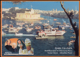 Malta 2001 Pope John Paul Souvenir Sheet Unmounted Mint. - Malte