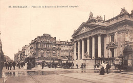 BRUXELLES - Place De La Bourse Et Boulevard Anspach - Avenues, Boulevards