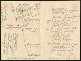 Kass János (1927-2010) Grafikus Autográf Aláírása Az 1981. évi Műterem Avatási Nyomtatott Meghívón. Lap Alján Apró Szaka - Altri & Non Classificati