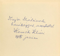 Kassák Lajos: A Fal Mögött áll és énekel. Bp.,1974,Magvető, 425+1 P. Első Kiadás. Kiadói Félvászon-kötés, Kiadói Papír V - Non Classificati