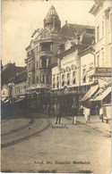 T2/T3 1927 Arad, Str. General Berthelot / Street, Hotel, Bank, Shops / Utca, Erdélyi Hitelbank Rt., Szálloda, Glück üzle - Non Classificati