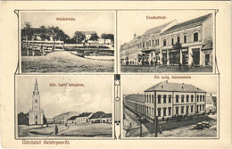 * T2/T3 1912 Belényes, Beius; Közkórház, Erzsébet Tér, Görög Katolikus Templom, állami Polgári Leányiskola, Fényképész,  - Non Classificati