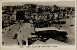 ** T1/T2 Sliema, Landing Place And General View, Port, Portsmouth United, Steamship, Boats - Non Classificati