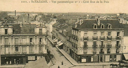 St Nazaire * Débit De Tabac Tabacs TABAC , Vue Panoramique Côté Rue De La Paix * Cirque Circus Cachet Militaire Hôpital - Saint Nazaire