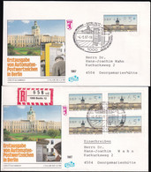 BERLIN 1987 Mi-Nr. ATM 1 VS2 Automatenmarken Einschreiben FDC - 1981-1990