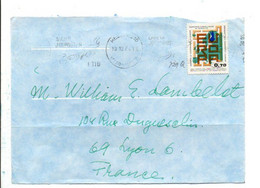 FINLANDE SEUL SUR LETTRE POUR LA FRANCE 1974 - Briefe U. Dokumente