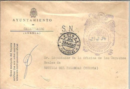 AYUNTAMIENTO  CASASMARRO CUENCA  1980 - Franquicia Postal