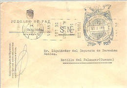 JUZGADO DE PAZ  GABALDON CUENCA  1980 - Vrijstelling Van Portkosten