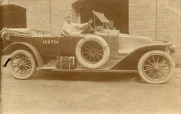 Automobilia * Carte Photo Automobile Ancienne Marque Double Phaeton RENAULT Renault Type AI De 1906 * Officier Militaire - Turismo