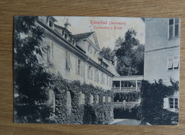 Delcampe - Rimske Toplice, 1913, Kurhaushof Und Bazar, Römerbad, Steiermark, Curhaus, Laško, Terme, Štajerska, Markt Tuffer, Spa - Slowenien