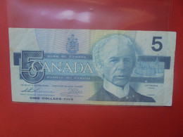 CANADA 5$ 1986 Circuler - Kanada