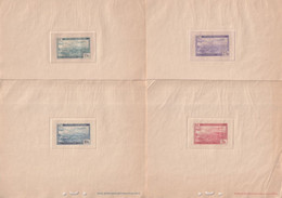 ALGERIE - 1946 - RARE SERIE COMPLETE POSTE AERIENNE YT 1/6 EPREUVES De LUXE Avec CRISTAL DE PROTECTION ! COTE = 180 EUR. - Airmail