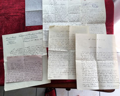 Manuscrits 7 Lettres De France Avant Et Pendant La 2é Guerre Mondiale WW2 Belle écriture ...a Lire ...scrapbooking - Manuscripts