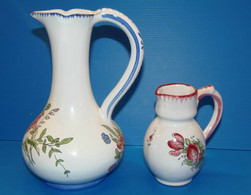 2 VASES ANCIENS En Céramique 1 Roullet Renoleau & 1 Faïencerie Charentaise Déco COLLECTION VITRINE XXe - Angoulême/Le Renoleau (FRA)